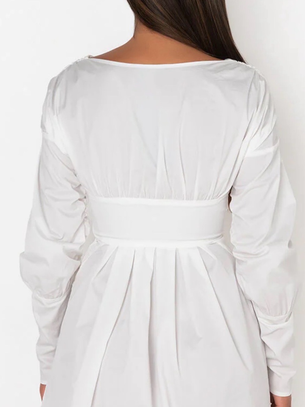 AKIRA STICK WITH ME MINI DRESS WITH LACE UP  WAIST  V-Neck Dress - Women - Picture 5 of 14